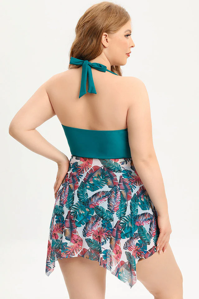(L-5XL) Plus Size Tankini Swimsuit - Image 2