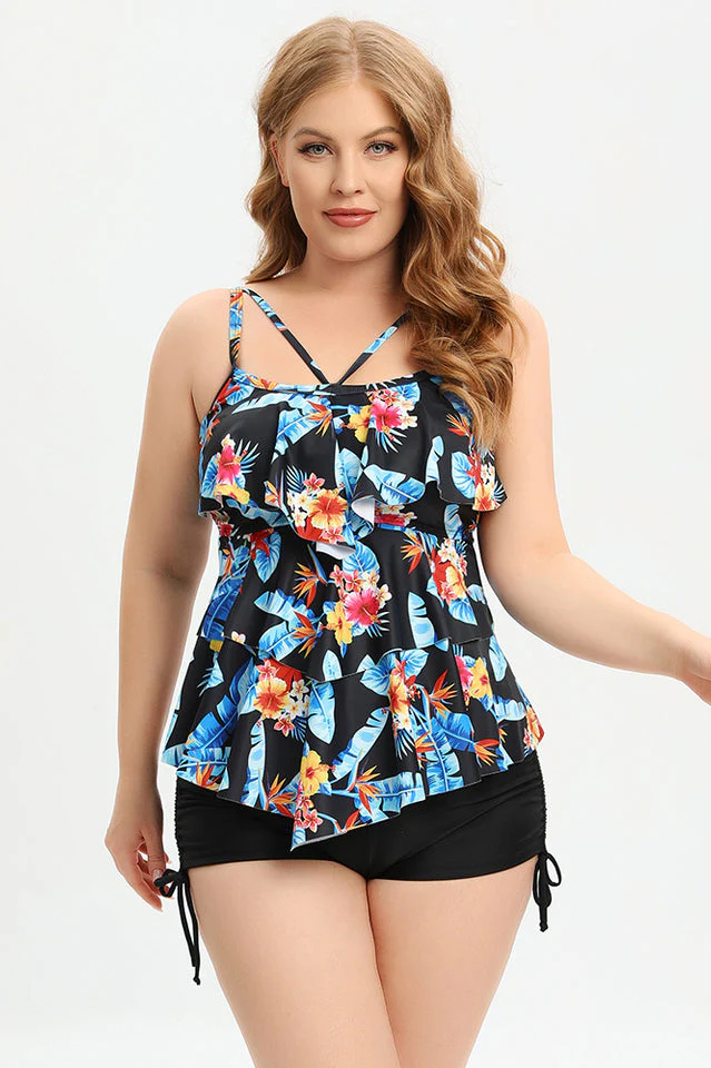 (L-5XL) Plus Size Tankini Swimsuit - Image 11