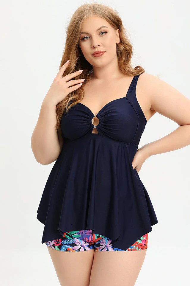 (L-5XL) Plus Size Tankini Swimsuit - Image 3