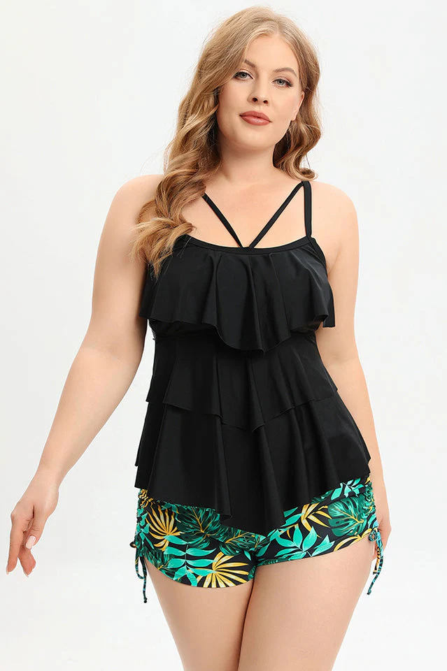 (L-5XL) Plus Size Tankini Swimsuit - Image 9