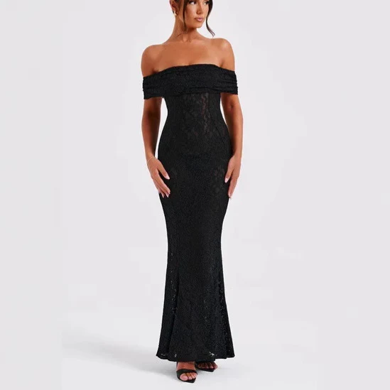 Lace Dress With Open Back And Tube Top - Image 9