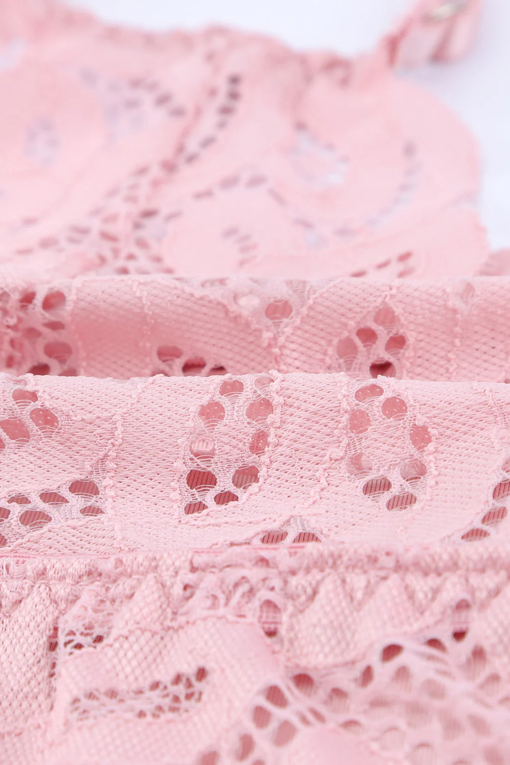Lace Floral Crochet Spaghetti Strap Bralette - Image 19