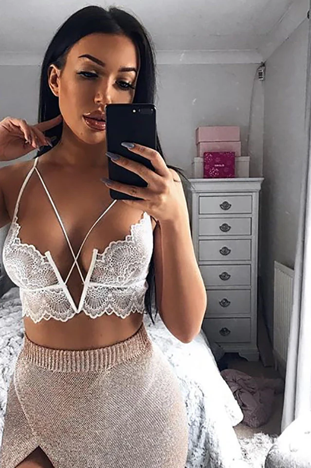 Lace Halter Sexy Lingerie Set - Image 8