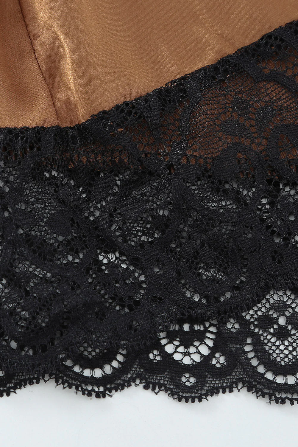 Lace Spice Satin Babydoll With Slit - Image 14