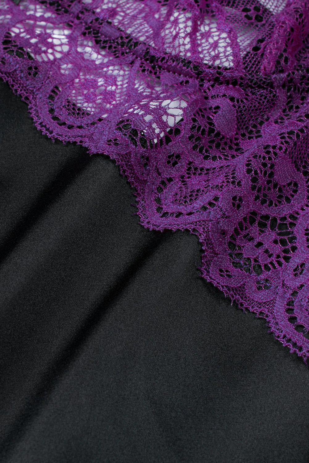 Lace Spice Satin Babydoll With Slit - Image 37