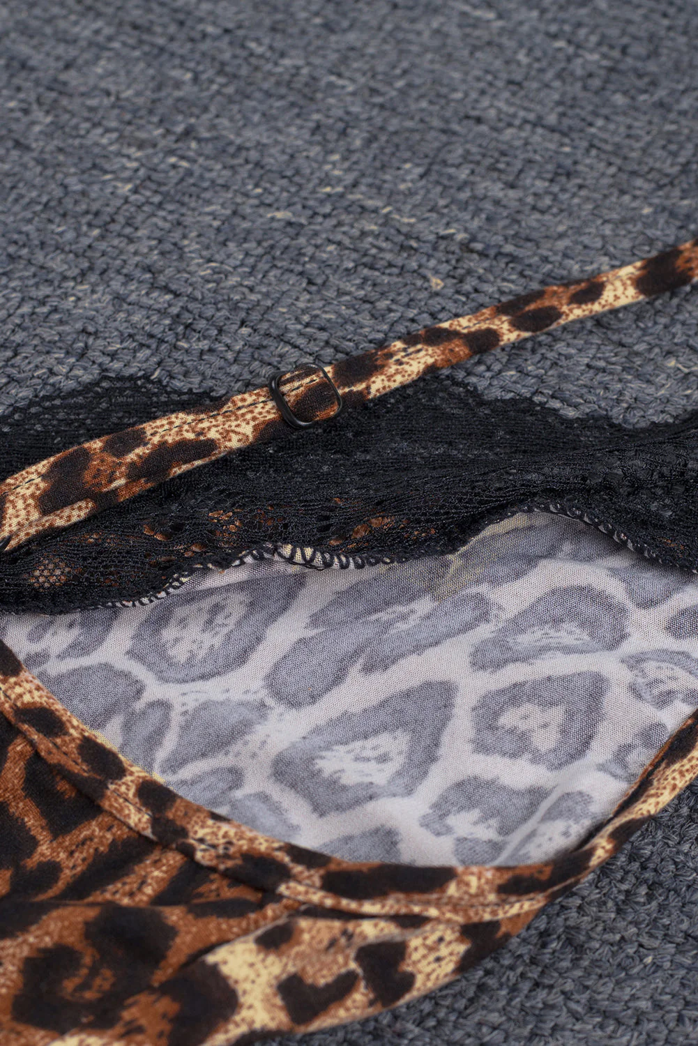 Leopard Animal Print Babydoll Lingerie Dress - Image 11