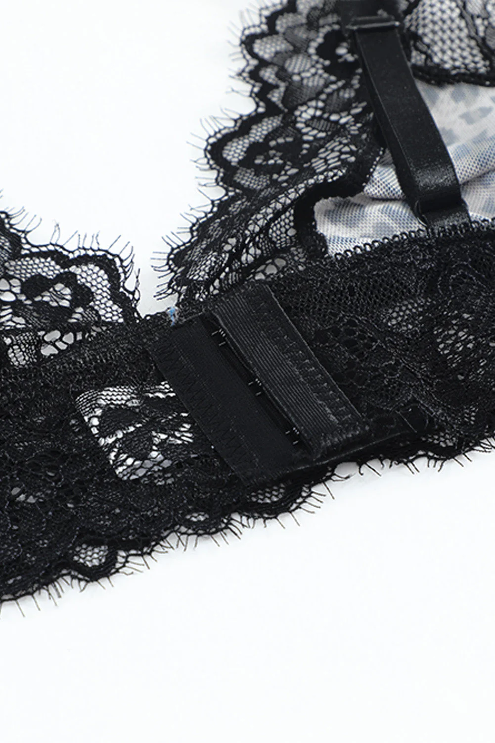 Leopard Print Lace Splicing Bra And Panty Set - Image 12