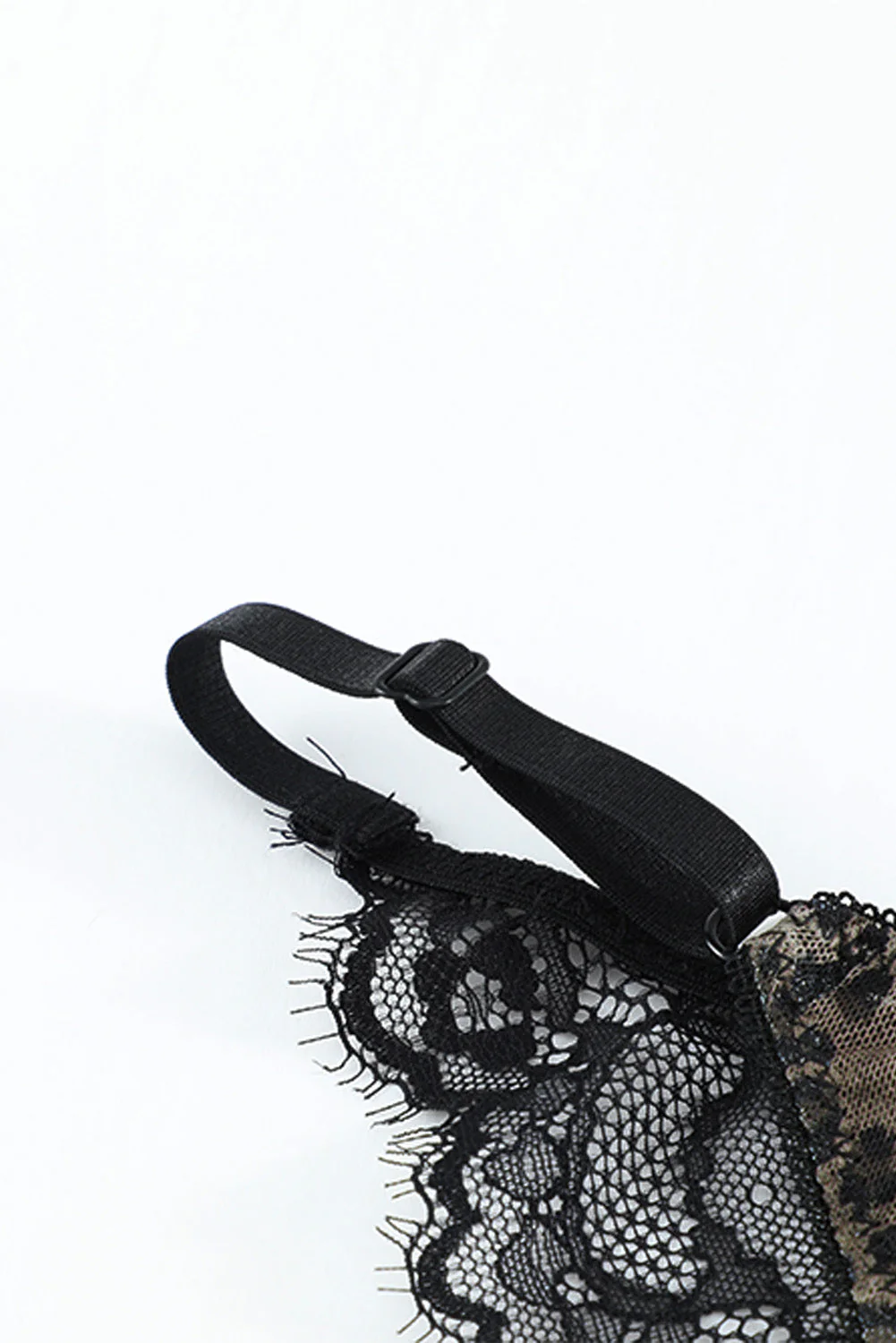 Leopard Print Lace Splicing Bra And Panty Set - Image 14