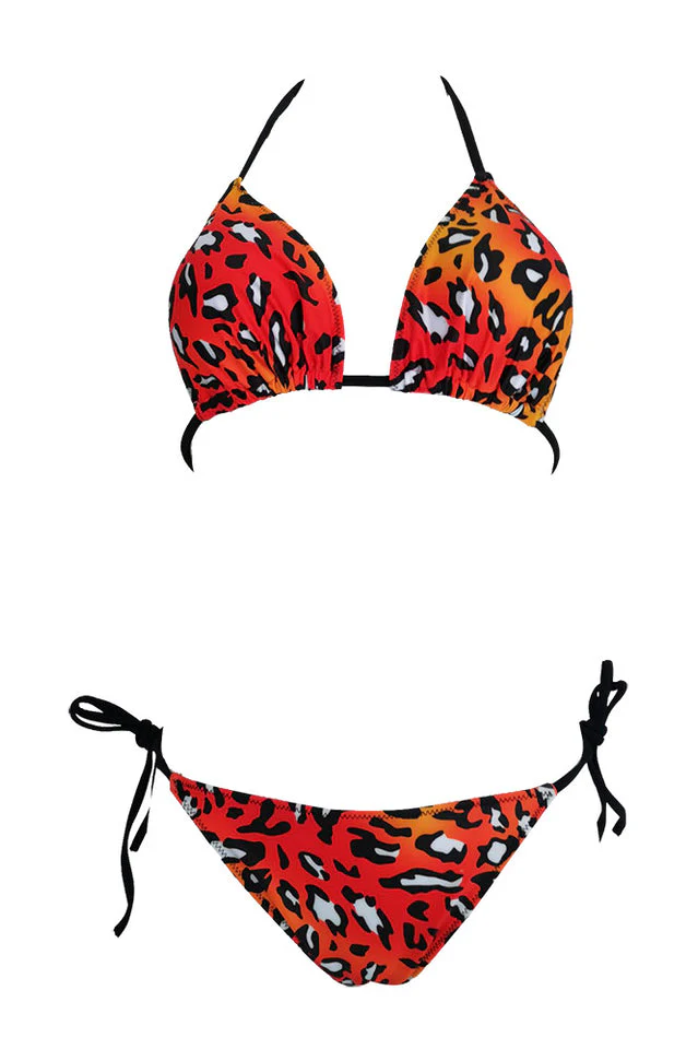 Leopard Print Push Up Brazilian Swimsuit - Image 7