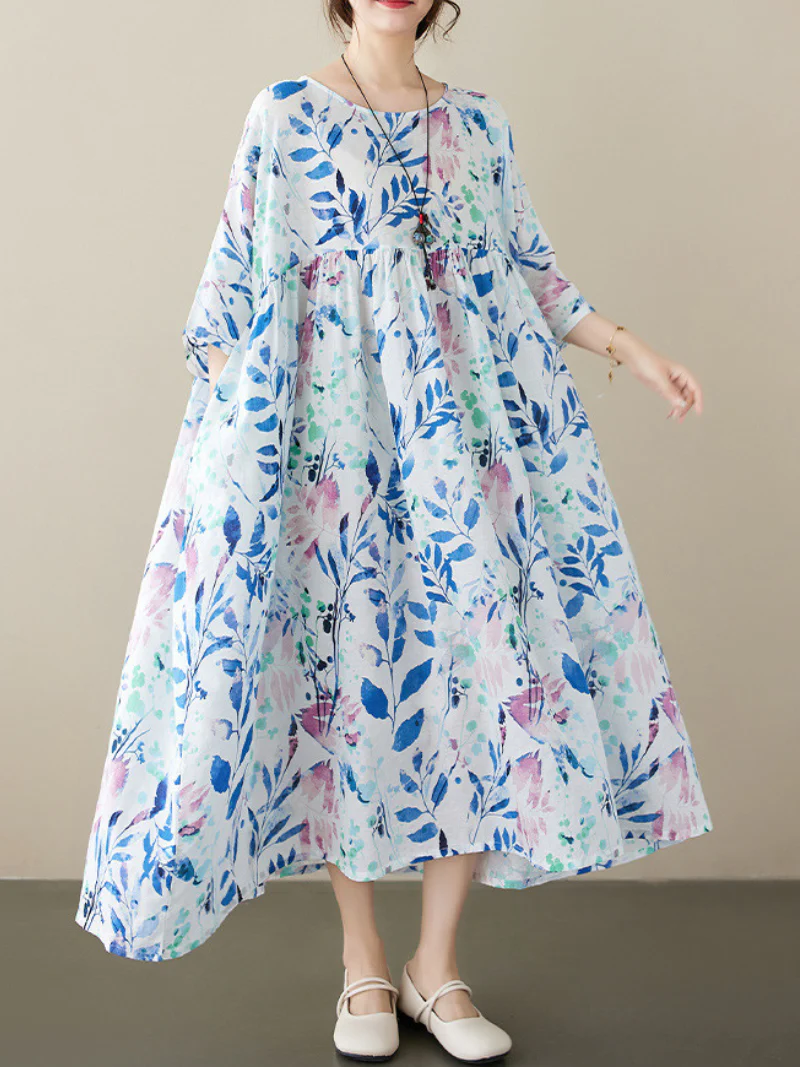 Light Up Your World Cotton Polka Dot Smock Dress - Image 2