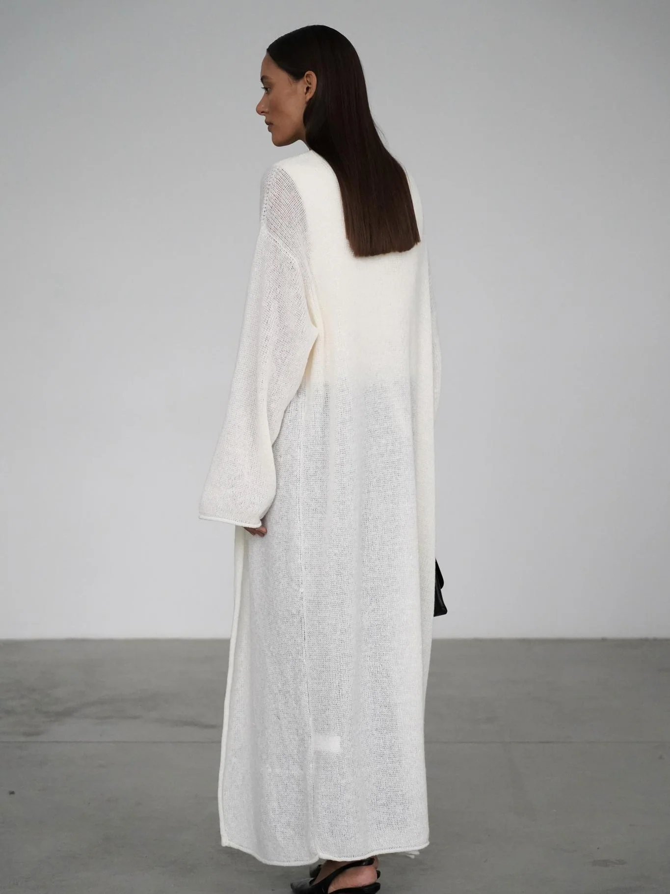 Lightweight Knit Long Cardigan - Image 8