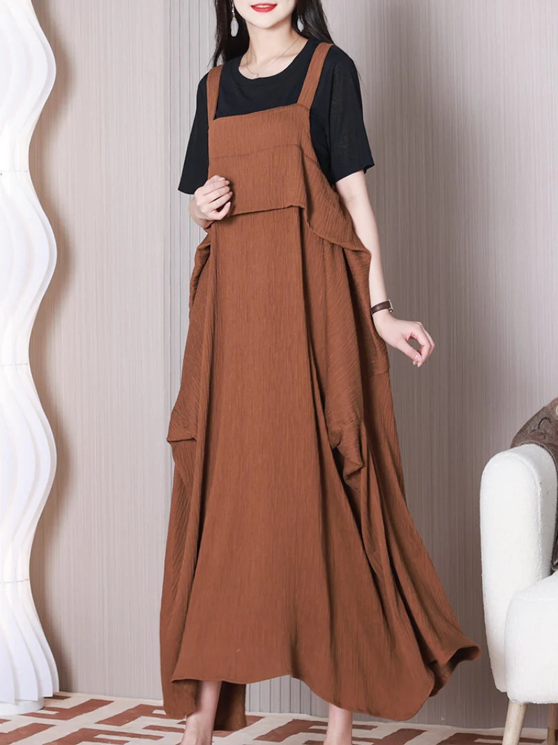 Like A Dream  Round Neck A-line Dress - Image 3