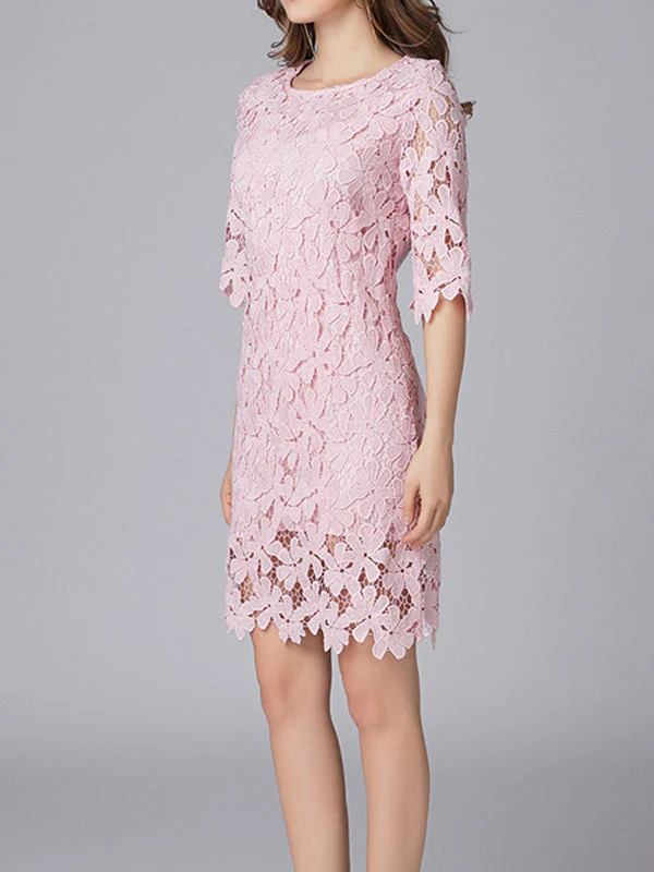 Linking Floral Lace Dress - Image 3
