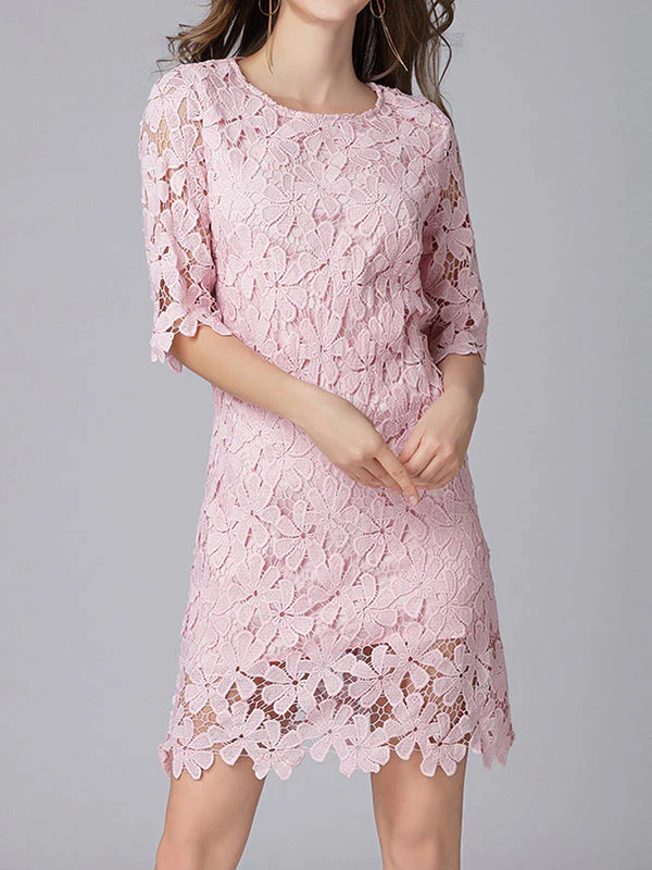 Linking Floral Lace Dress - Image 5