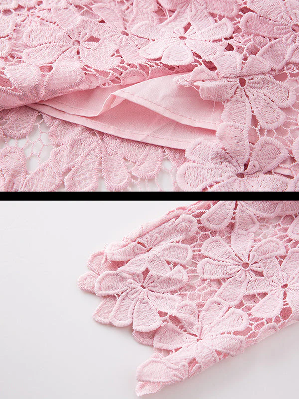 Linking Floral Lace Dress - Image 7