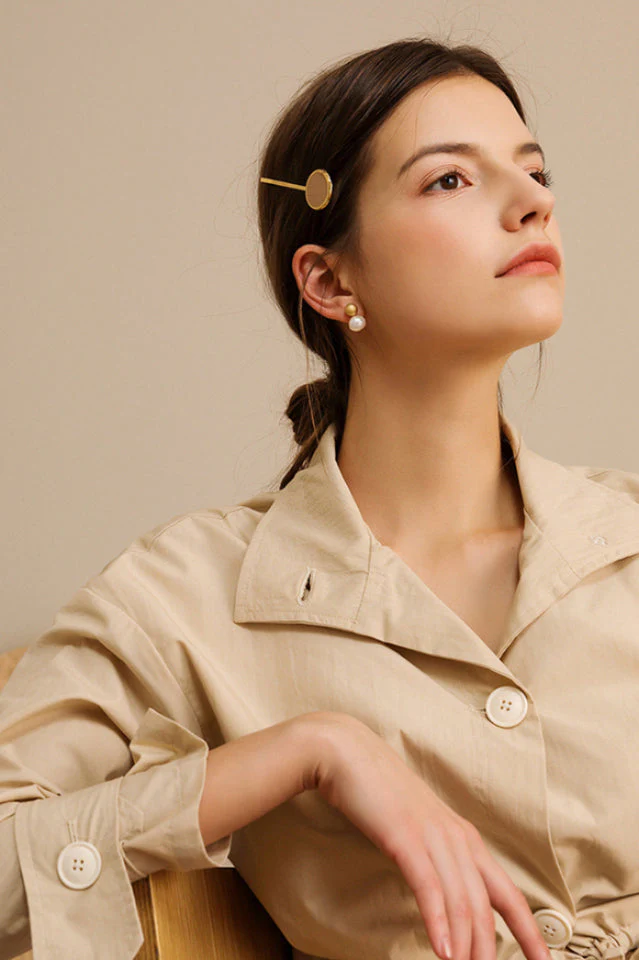 Little Pearl Stud Earrings - Image 5