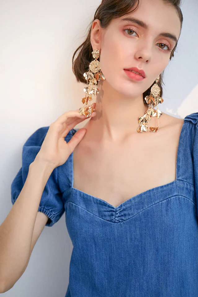 Long Tassel Earrings - Image 2