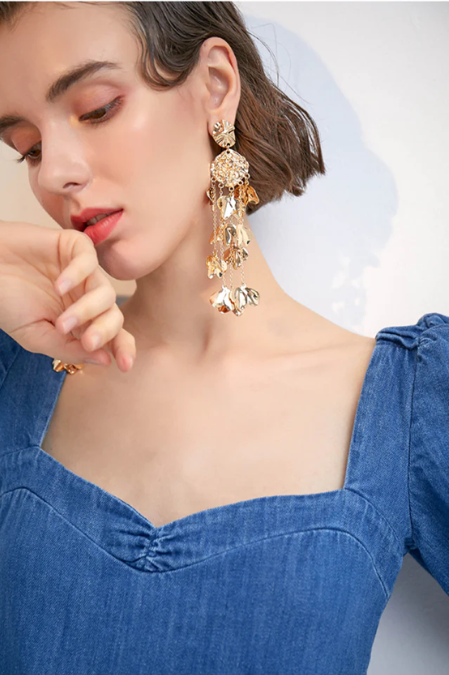 Long Tassel Earrings - Image 4