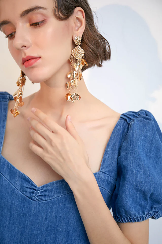 Long Tassel Earrings - Image 5