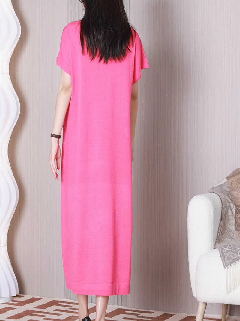 Look At The Sky V-neck Midi Dress - Image 6