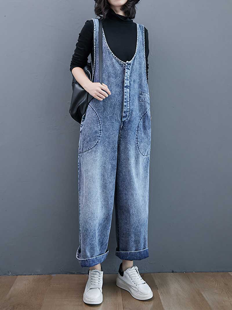 Look Good Denim Overall Dungarees - Image 3