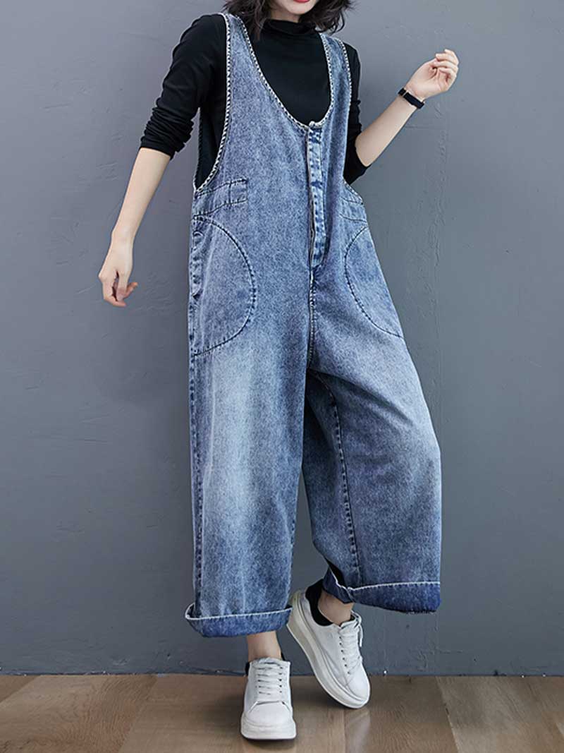 Look Good Denim Overall Dungarees - Image 4