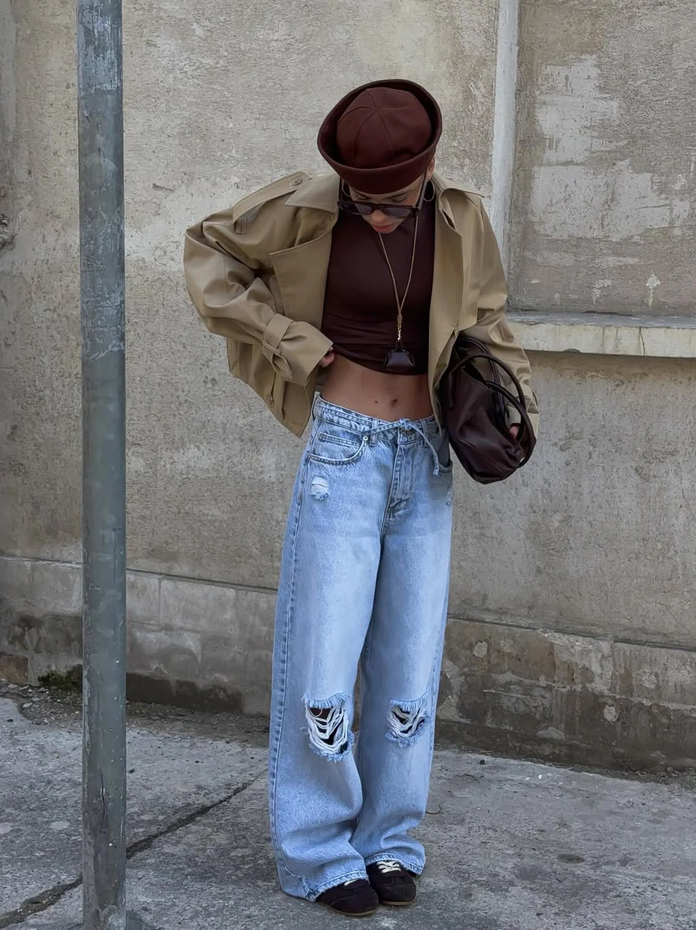 Loose-fitting short double-breasted jacket - Image 6