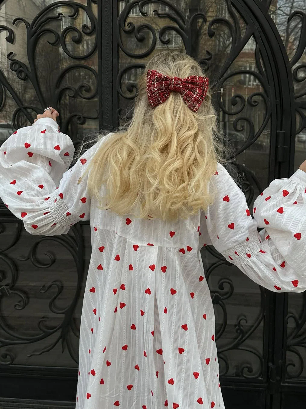 Love Printed Fluffy Dress - Image 2