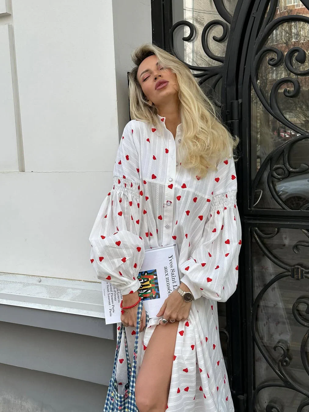 Love Printed Fluffy Dress - Image 4