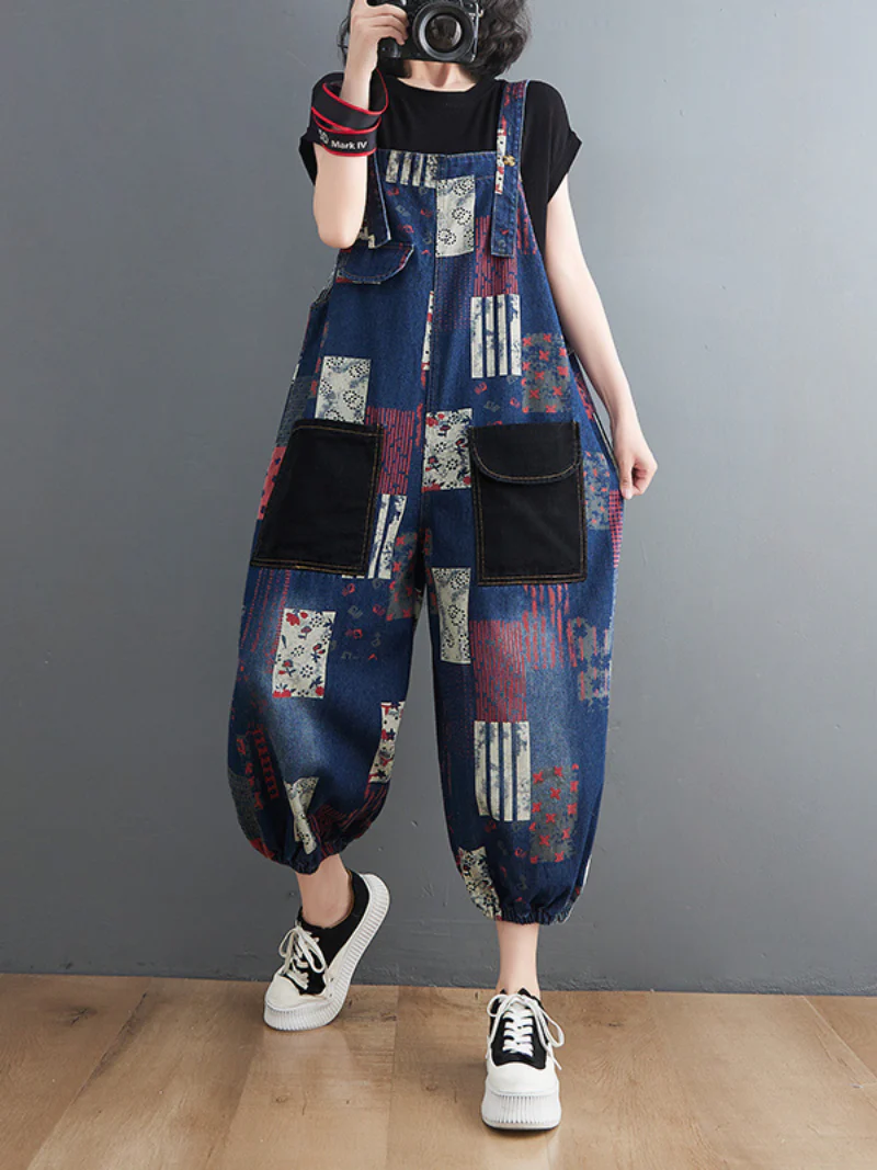 Love Yourself Denim High Waist Rompers - Image 2