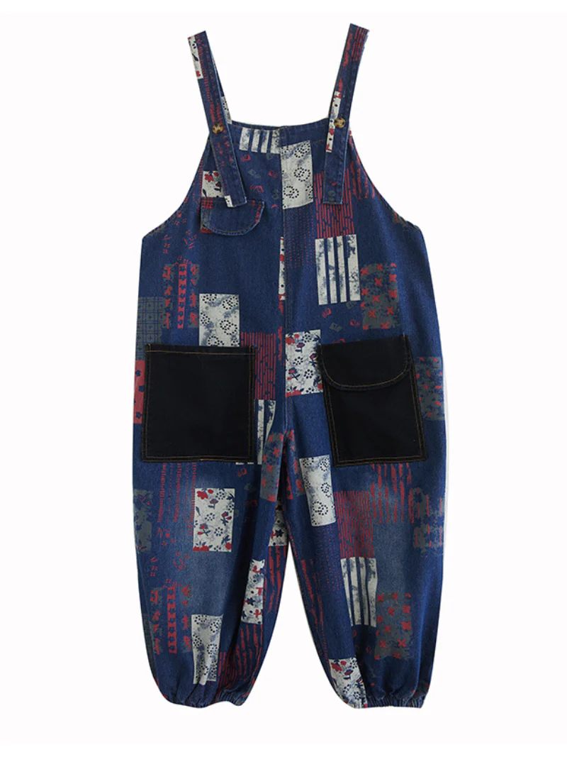 Love Yourself Denim High Waist Rompers - Image 4