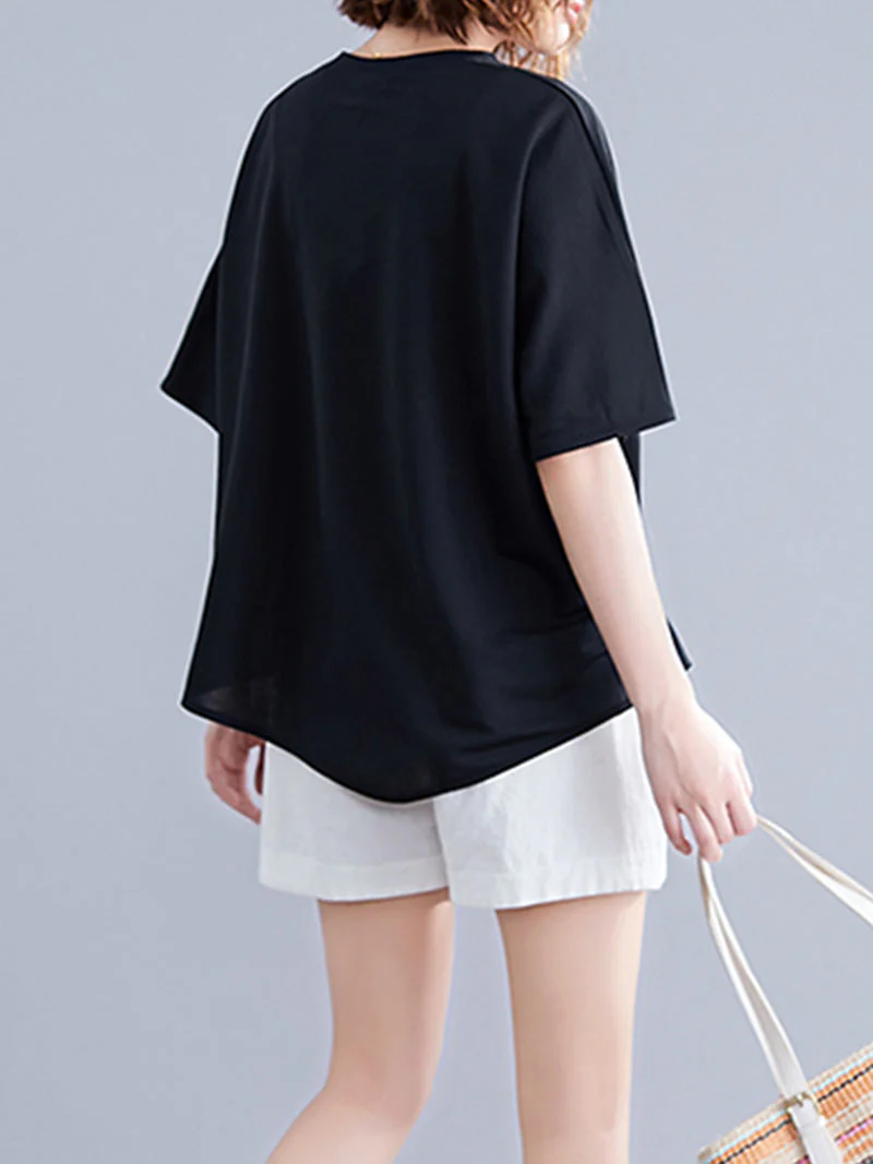 Lover's Leap Elastic Waist Style Basic Tops - Image 6