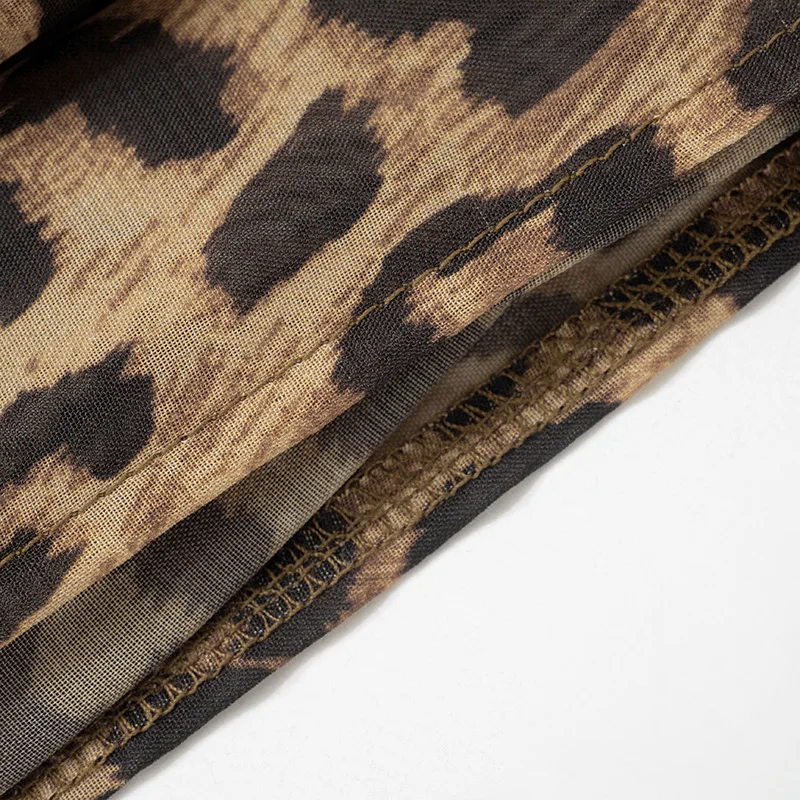 LEOPARD V NECK CHIFFON JUMSUIT - Image 11