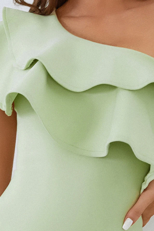 Luluna Ruffle One Shoulder Dress - Image 6