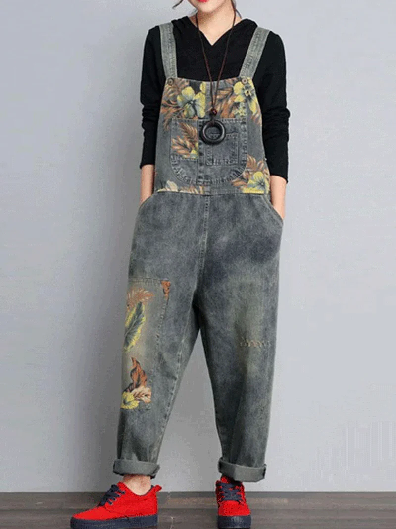 Luxe At Me Cotton Denim Overalls Dungaree - Image 3