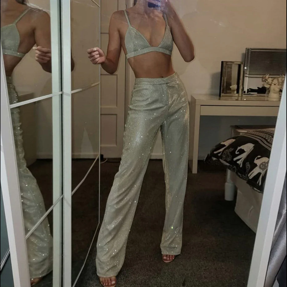 Glitter TOP PANTS and Blazer SUIT - Image 12