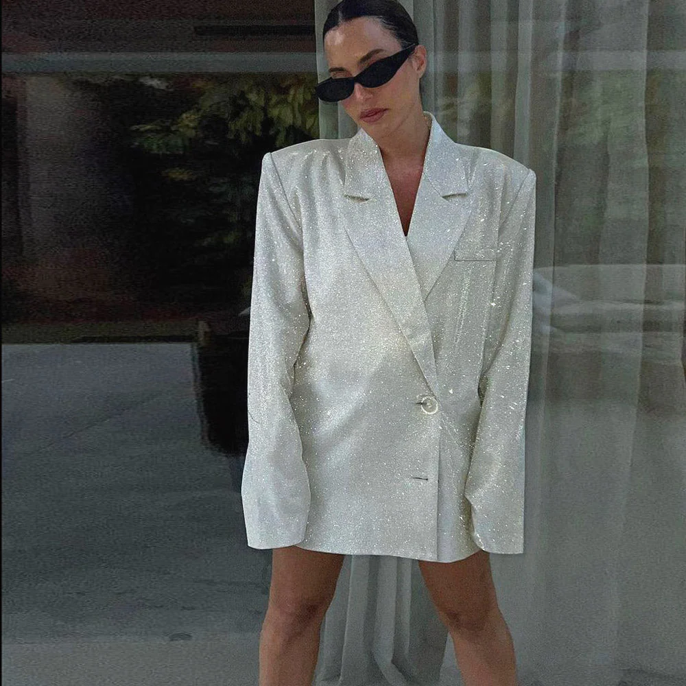 Glitter TOP PANTS and Blazer SUIT - Image 8