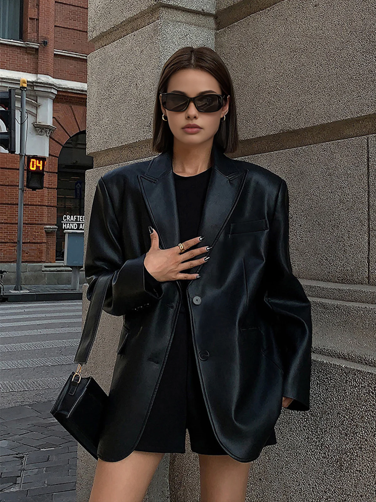 Lydia Leather Blazer - Image 6
