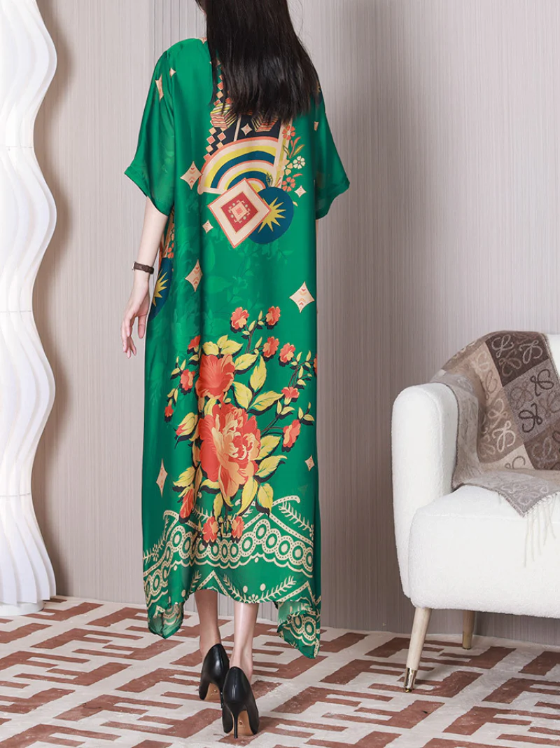 Mad In Love Round Neck A-line Dress - Image 5