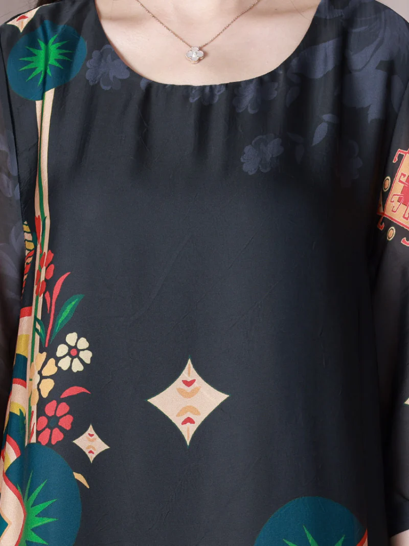 Mad In Love Round Neck A-line Dress - Image 6