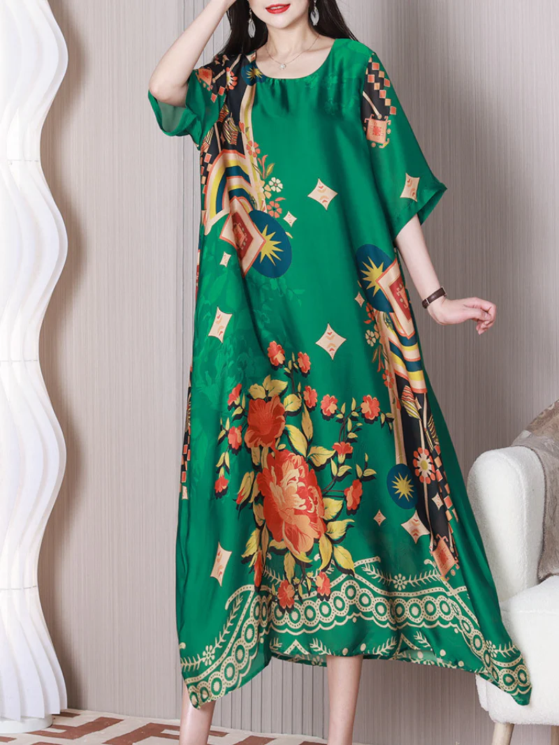 Mad In Love Round Neck A-line Dress - Image 7