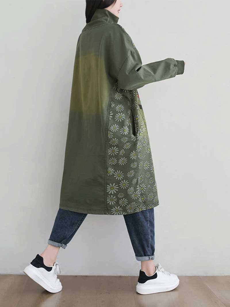 Make Your Dreams Printed Turtleneck Sweater Midi Dress - Image 4