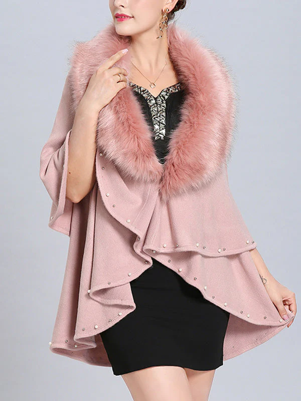 Malona Tail Neck Peplum Poncho Plus Size Cape Cardigan - Image 11