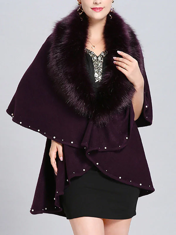 Malona Tail Neck Peplum Poncho Plus Size Cape Cardigan - Image 4