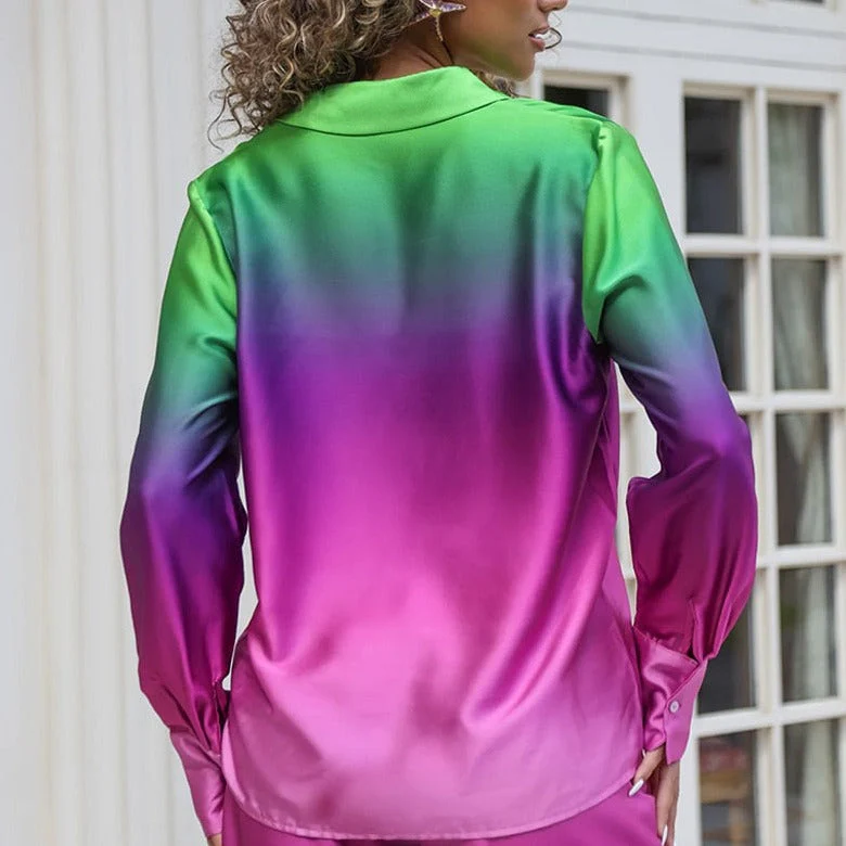 GRADIENT Long Sleeve SHIRT and PANTS SET - Image 10