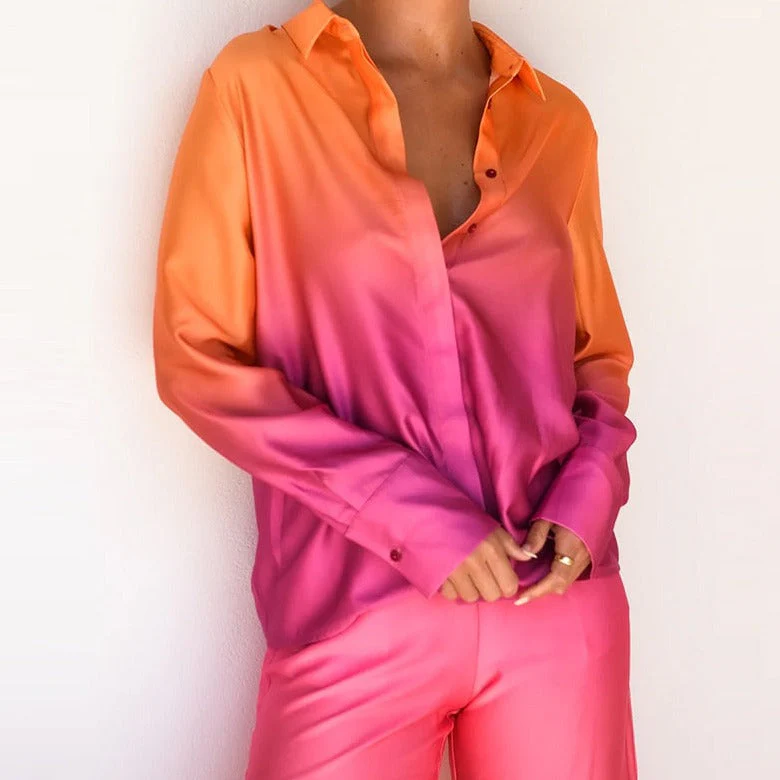 GRADIENT Long Sleeve SHIRT and PANTS SET - Image 13