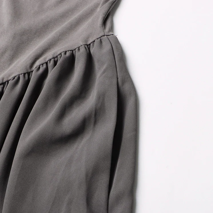 GREY MAXI Dress with V WaistLINE - Image 3