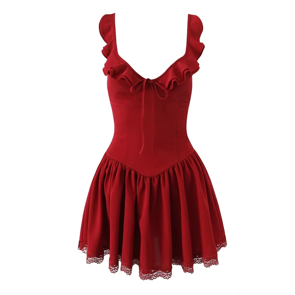 Maya Red Dress - Image 12