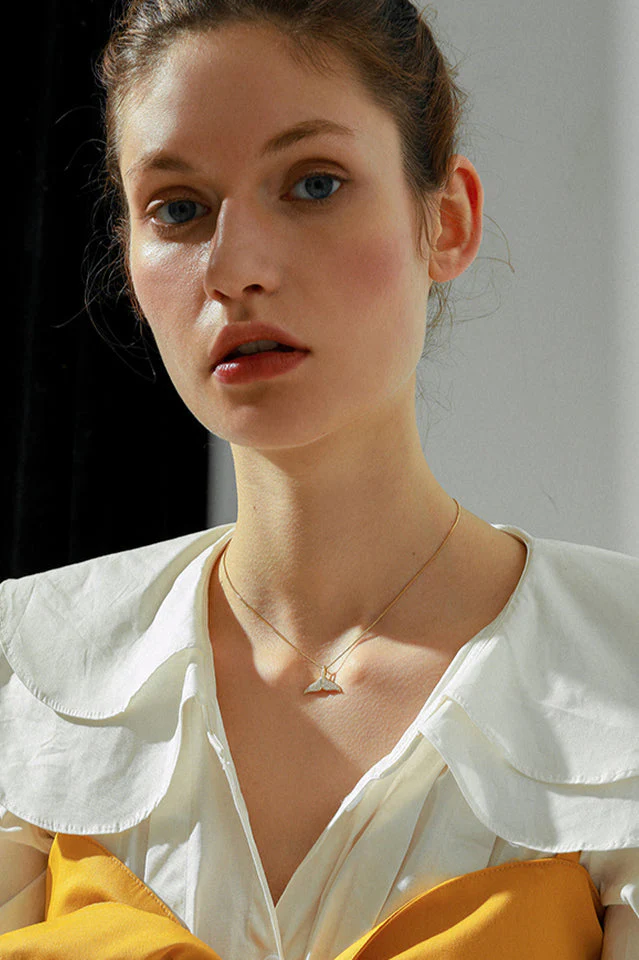 Mermaid Tail Silver Necklace - Image 3