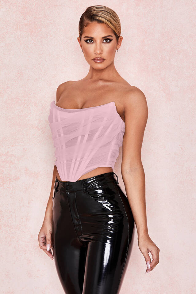 Mesh Boned Corset Top - Image 11